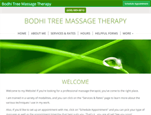 Tablet Screenshot of bodhitreemassagetherapy.com